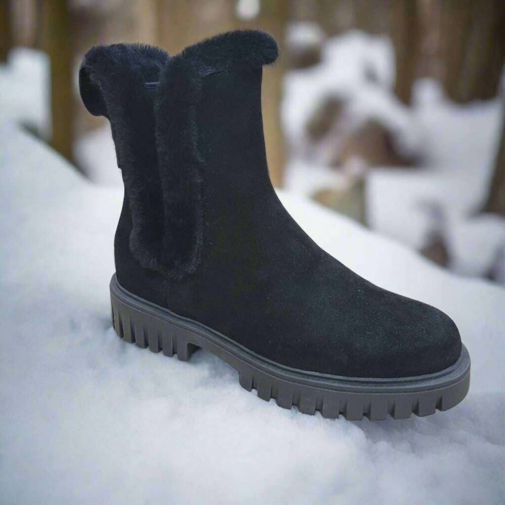 NEW THE FLEXX women's clarissa slip on boot in black
